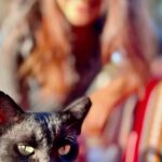 Divya Pillai Instagram - Fierce like a panther🖤 but he just a meaw meaw😇🤗🤗 #blackpanther #notreally #just a #meawmeaw 😁 Photo courtesy @iarjunphotography
