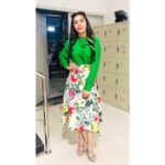 Eisha Singh Instagram - ...I tune in and out of this day and suddenly become soft with love.🌸💚 . . Outfit by @zara Shoes by @nidhibhandari_official Styled by @pratikshachandak @styledbysaloni Jakarta, Indonesia