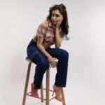 Eisha Singh Instagram - Hey. 👀🍬 Wearing : @apara.in Denims : @freakinsindia Jewellery : @radhikaagrawalstudio Shoes : @zara Styled by : @sakshi312 Assisted by : @kinjal_maru04 @sanjamkaur92 Shot by @vaspaan_shroff Makeup : @palak_makeupandhair Hair: @facestories_by_harmankaur