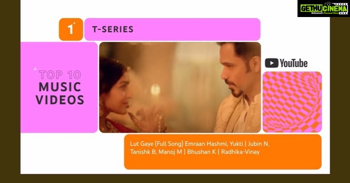 Emraan Hashmi Instagram - Lut gaye becomes the No.1 viewed music video on YouTube India in 2021 .. over 1 billion and counting !! 👏🏻👏🏻👏🏻 #Lutgaye