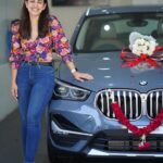 Esha Kansara Instagram - Story of my FIRST Car ☺️ Zindagi mein goals ek baar mein poore ho jaye to maza nahi aata, thoda struggle to banta hai! 🤣🤓🥳 aur phir?? Mehnat ka phal meetha hi aata hai! 😄🥰 Thanks to my family & friends who believed in me and motivated me to take risks (EMI) when I felt I just could not do it, but hey, isn’t that fun??🤪😋 (Gotta work more now)😂 Ps - Who all agree that I’m the best lady driver around them?!🤪 #ifykyk . Big big thanks to the team at the BMW Gallops Autohas, Ahmedabad for the smoothest drive, a quick purchase and for the lovely hospitality ❤️ Pc @meetmodi.me