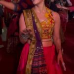Esha Kansara Instagram - This is how we catch our breaths in between #navratri2022 #neverstopplaying Styled by @styleitwithniki Assisted by @pushti_patel Outfit @label.jagruti Jewellery @ambicabangles