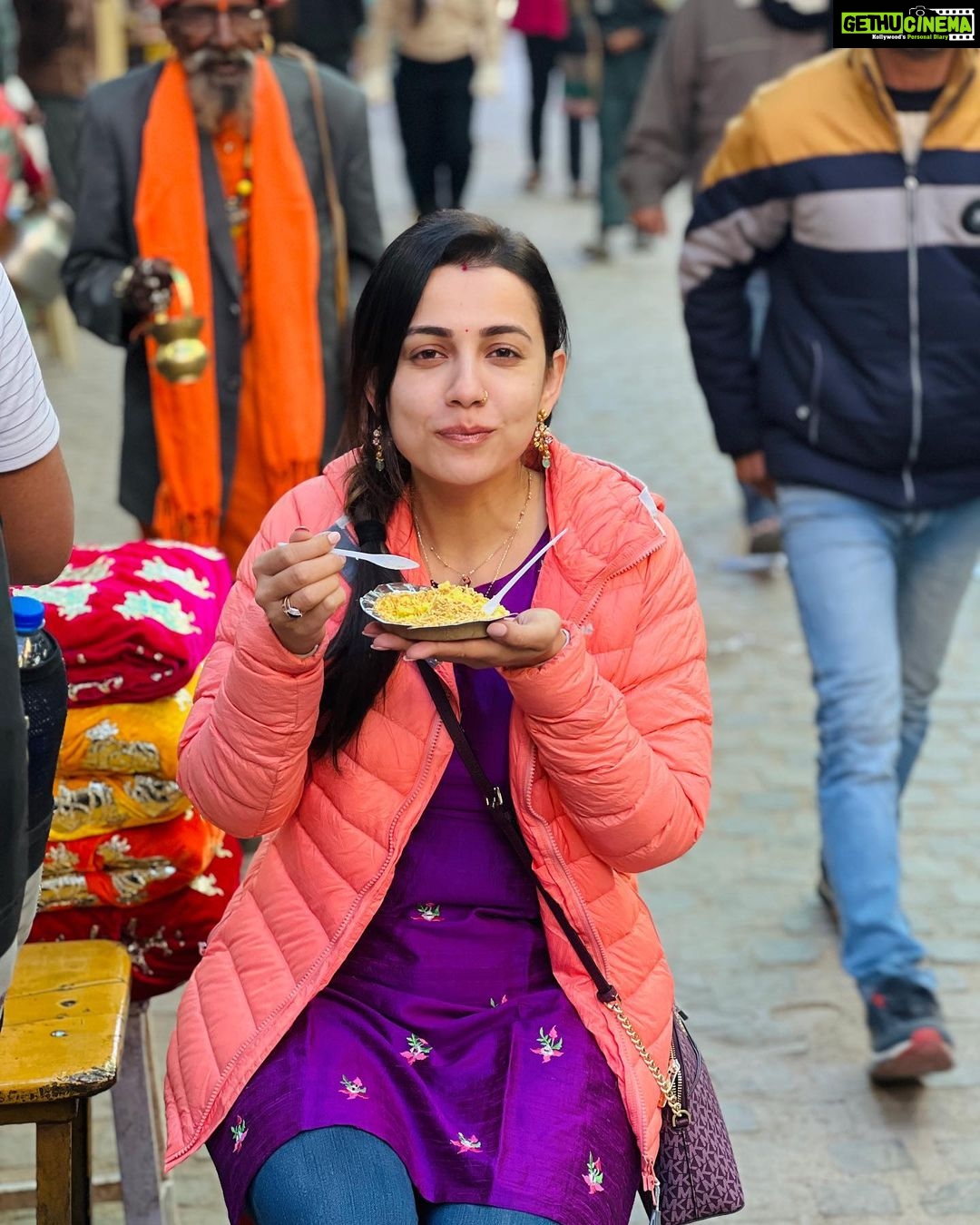 Esha Kansara Instagram - My kinda breakfast 🥹🥰 #Poha&Chai Nathdwara - the City of Shreenathji
