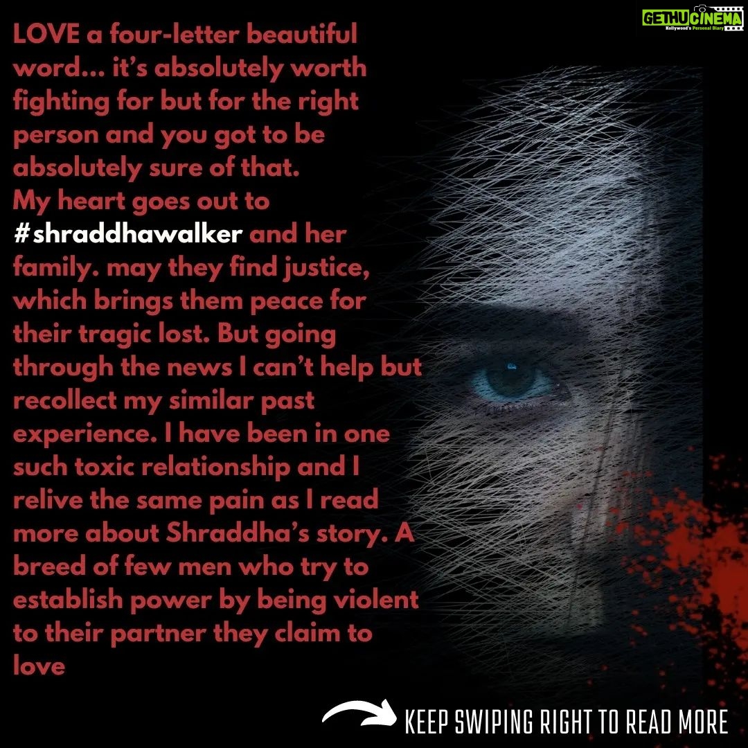Flora Saini Instagram - #shraddhawalkar ❤️ . . . . . . . #love #domesticviolence #toxic #toxicrelationships