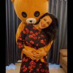Flora Saini Instagram - When I said I don't like stuffed Toys on #teddy day guess what he made himself the teddy, my own personal living talking dancing laughing teddy to hold and to hug forever ♥ ☁✨ I Love you ❤ #love #sky #ootd #health #dance #outfit #makeup #hair #instalike #viral #youtube #life #india #photography #video #ootd #music #instagram #artist #blue #travel #likes #happy #wedding #valentines #blogger #girl #inspiration #reels #instamood