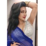 Flora Saini Instagram - New album out now 💙 Click link to download app : http://onelink.to/floraapp Saree by @kashvi_saree_ #love #girl #artwork #like #jewelry #photography #insta #explore #nature #makeup #fashion #home #trending #pic #beauty #music #life #viral #instagram #black #bestoftheday #happy #sky #fashion #fun #style #ootd #outfit #lifestyle #instalove #instadaily