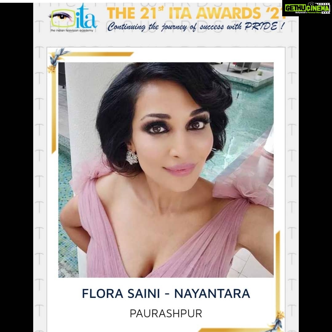 Flora Saini Instagram - Thank you @theitaofficial β€οΈ This is quite a start into the new year π (Swipe on it) β’ Pls go vote for ur fav character by me Ayesha Dewan (inside edge), PC ji (akkad bakkad rafu chakkar), Nayantara (paurashpur) or various roles (apna news aayega) β’ *LINK IN BIO* Your vote matters π Keep the love coming Grateful π€πΉ