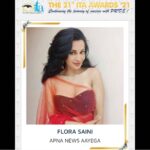 Flora Saini Instagram – Thank you @theitaofficial ❤️
This is quite a start into the new year 🎉
(Swipe on it)
•
Pls go vote for ur fav character by me Ayesha Dewan (inside edge), PC ji (akkad bakkad rafu chakkar), Nayantara (paurashpur) or various roles (apna news aayega) 
•
*LINK IN BIO* Your vote matters 🙂
Keep the love coming 
Grateful 🤗🌹
