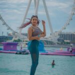 Garima Chaurasia Instagram - Let the sea set you free..🏝️🌊🫶🏻 . . 📸: @nitin_.1610 Edit: @welcomeishu3694 #gimaashi #picoftheday #beach #beachvibes #sea #seaside #sunnyday #Dubai #aquafun #wateradventure #visitDubai #exploreDubai AQUA FUN Waterpark
