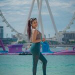 Garima Chaurasia Instagram - Let the sea set you free..🏝️🌊🫶🏻 . . 📸: @nitin_.1610 Edit: @welcomeishu3694 #gimaashi #picoftheday #beach #beachvibes #sea #seaside #sunnyday #Dubai #aquafun #wateradventure #visitDubai #exploreDubai AQUA FUN Waterpark