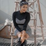 Garima Chaurasia Instagram - Old soul with young eyes..👀🖤🏁 . . 📸: @nitin_.1610 #gimaashi #gimaians #picofday #blackandwhite