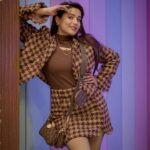 Garima Chaurasia Instagram - I just love this tone 🤎 . . Wearing : @a.la.modebyakanksha 📸: @nitin_.1610 #gimaashi #picoctheday #staytuned #explore #keeploving #browntones #wintervibes