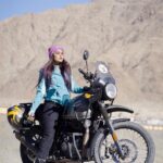 Garima Chaurasia Instagram - I love BIKES 🏁🖤 . . 📸: @nitin_.1610 👕👖🥾: @decathlonsportsindia #gimaashi #leh #ladakh #lehdiaries #trip #vacation #bike #bikelovers #bikeride #himalayan #gimaians Leh Ladakh - The Land of High Passes