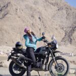 Garima Chaurasia Instagram - I love BIKES 🏁🖤 . . 📸: @nitin_.1610 👕👖🥾: @decathlonsportsindia #gimaashi #leh #ladakh #lehdiaries #trip #vacation #bike #bikelovers #bikeride #himalayan #gimaians Leh Ladakh - The Land of High Passes