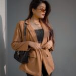 Garima Chaurasia Instagram - One of a kind 🤎 . . Wearing : @a.la.modebyakanksha 📸: @nitin_.1610 #gimaashi #sunshine #sunkissed #sunnyday #gimaians