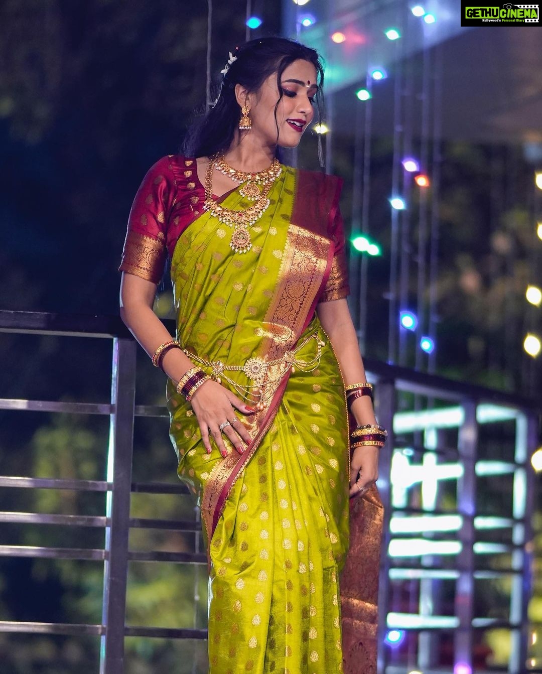 Garima Chaurasia Instagram - Vanakkam ππ» . So howβs my SOUTH INDIAN look ππ»ββοΈ Do let me knw in comments π . . πΈ: @welcomeishu3694 #gimaashi #southindiansaree #southindianlook #southgirl #explore #ethnic #saree #gimaians