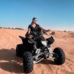 Garima Chaurasia Instagram - RIDE IT LIKE YOU STOLE IT 🏴‍☠️ . Atv ride is fun! 💯 . 📸: @nitin_.1610 edit: @welcomeishu3694 #gimaashi #Atv #atvriding #Dubai #safari #explore #gimaians #ride Desert Safari Dubai
