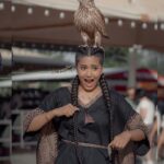Garima Chaurasia Instagram - My 4th pic story: I was saying Habibiii come to Dubai!! 🤪 & suddenly he jumped on my head! 😵‍💫🙆🏻‍♀️ And I was like gyi Meri Braids🥲😆 . Well, He is Mr. Shahheeennn 🦉 6th months old Baby. . 📸: @nitin_.1610 Edit: @welcomeishu3694 #gimaashi #safari #sanddunes #dessert #Dubai #dubaisafari #visitdubai #explore #gimaians Dessert Safari Dubai