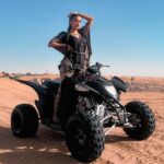 Garima Chaurasia Instagram - RIDE IT LIKE YOU STOLE IT 🏴‍☠️ . Atv ride is fun! 💯 . 📸: @nitin_.1610 edit: @welcomeishu3694 #gimaashi #Atv #atvriding #Dubai #safari #explore #gimaians #ride Desert Safari Dubai