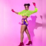 Gulki Joshi Instagram - It's raining colors !! 💚❤️💜🧡💙 Look achieved by:- @suveera.swetesh.stylist #designed #styled #motivated @kanizfatima_123 #hair & #vibes @yeaksharavariyamua @_mickey___17 #makeup #masti @artographybysagar #photography #comfort #confidence Shot at @33rainbows.in #harleyquinn #gocrazy #colors #neon #picoftheday #instagood #gulkijoshi
