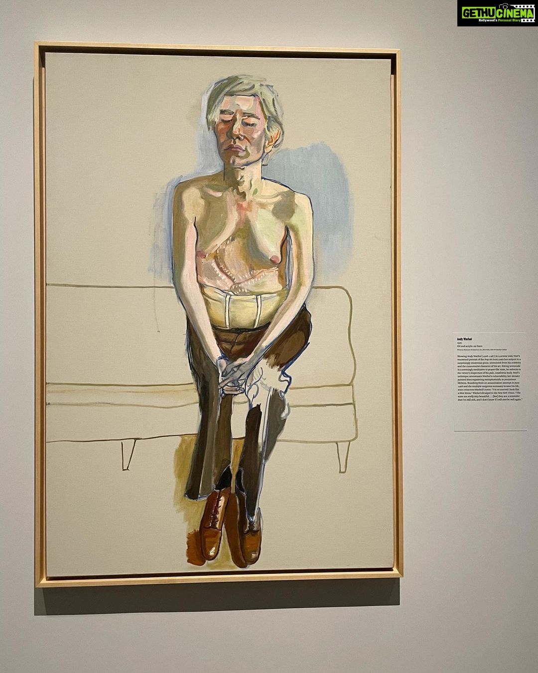 Gurbani Judge Instagram - Last of the MET musings 🖼 #HeArtLife #lovemusuems #NYC #TheMET #ALittleArtEveryday #ALittleNYCeveryday #:) Work pictured: Statues of Adam & Eve by Auguste Rodin. Portraits by Alice Neel’s exhibit ‘People Come First’. Réne Magritte, The Eternally Obvious ( love* this piece, it’s on the first slide behind me on the top right). Franz Kline, Black white & Gray. Rashid Johnson, The Hikers. Autumn Landscape, Tiffany Studios. (No paint was used for this, just glass in different states, molten, wrinkled, textured. Beautiful. Instagram limit of 10 sadly couldn’t add more to this post 🥲 The Metropolitan Museum of Art, New York