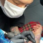 Gurbani Judge Instagram - went to NYC a month ago, got some ink. Starting off the TBT reminiscing with @coldgraytattoo at @bangbangnyc ✨ #whilewestayHome #aTBT #masksOn #freshInk #noplacelikeNYC #alsonoplacelikeHome #tattooasmr #frankiesbride #tributeInk #polaroidArt Thank you for my Monster Munster CG 💜🙏🏼 Bang Bang Grand