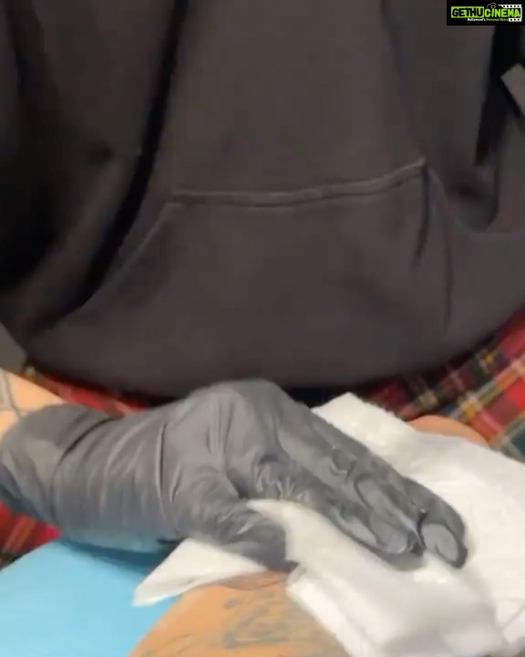 Gurbani Judge Instagram - went to NYC a month ago, got some ink. Starting off the TBT reminiscing with @coldgraytattoo at @bangbangnyc β¨ #whilewestayHome #aTBT #masksOn #freshInk #noplacelikeNYC #alsonoplacelikeHome #tattooasmr #frankiesbride #tributeInk #polaroidArt Thank you for my Monster Munster CG πππΌ Bang Bang Grand