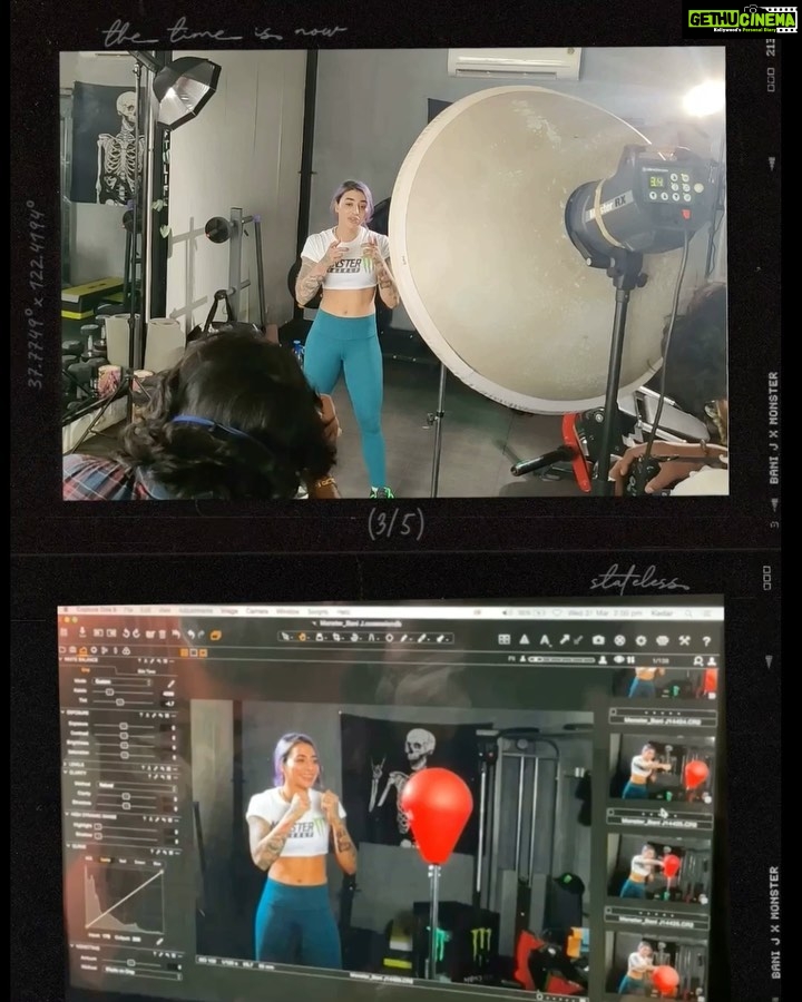 Gurbani Judge Instagram - Feeling that @monsterenergy ULTRA ++ So hyped to be shooting for this and cannot wait to announce this collaboration SOOON!!! Behind the scenes from yesterday’s shoot! #guesshowmanyCansIhad #MonsterEnergyUltra #sohype #allabsondeck #++ #comingSoon #MonsterIndia Shout out to the crew: @deepikamandelia @nikharproartist @ritashukla22 @kedar_photography Tishya from Monster who’s handle I do not know, but we missed you! Mumbai, Maharashtra