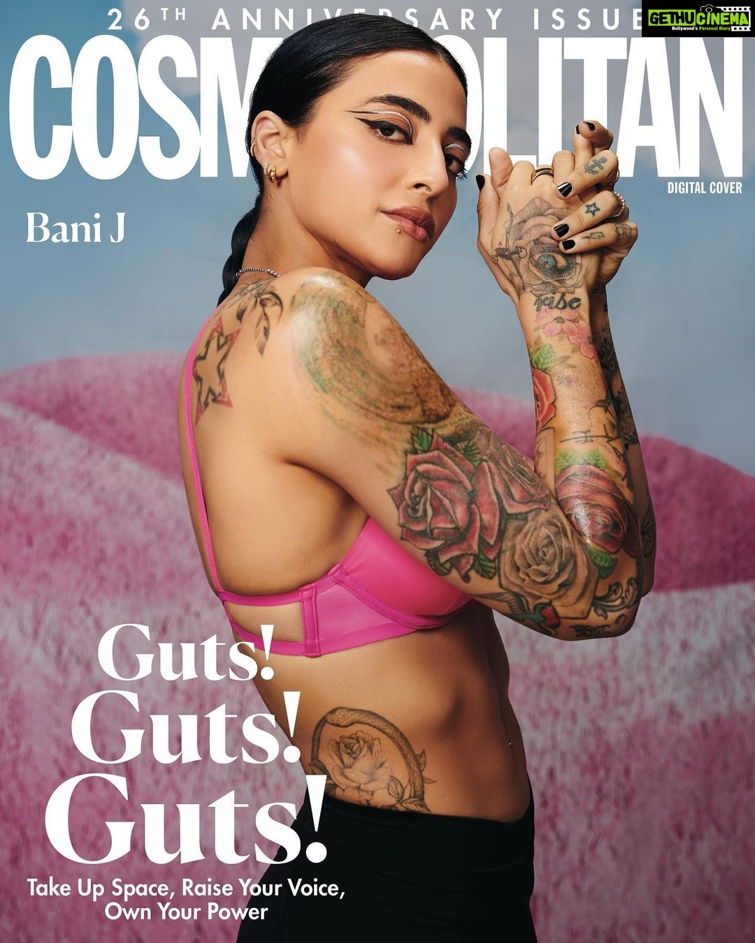 Gurbani Judge Instagram - “Having been a part of the industry since I was 18-years-old, I am familiar with the pressure to look like a ‘filtered photograph’… But, I don’t think about fitting in,” reveals actor Bani J (@banij) ⠀ “I have always stuck to my instincts and followed my heart—be it getting tattoos or lifting weights. People couldn’t accept that and I faced rejection at an early stage in my career, but I continued doing what made me happy, because, in accepting myself, other people had no choice but to accept me as well.” Read Bani J’s full interview in the September-October issue of Cosmo India, out now. Editor: Nandini Bhalla (@nandinibhalla) Creative Direction: Nandini Bhalla (@nandinibhalla) Interview: Meghna Sharma (@sharmameghna) Styling: Yashima Babbar (@yashimababbar) and Palak Valecha (@_palakvalecha_) Videographer: William Thekkan (@will_thekkan) Video Editor: Sanyam Purohit (@sanyampurohit) Hair & Make-Up: Rakshanda Irani (@rakshandairanimakeupandhair) Production: Studio Little Dumpling (@studiolittledumpling) On Bani J: Pink Bra, H&M Studio (@hm) #CosmoIndiaAnniversaryIssue #CosmoIndiaCoverstar #CosmoIndia26thAnniversaryIssue #BaniJ #CosmoIndiaCover #GutsGutsGuts < the song is me, to myself :) >
