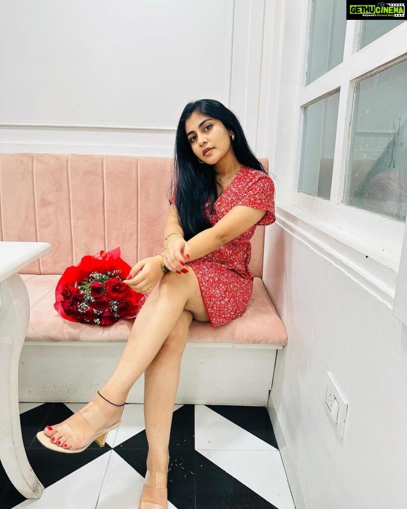 Hasini Anvi Instagram - Red roses and fine poses 😉❤. #hasinianvi Beluga