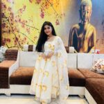 Hasini Anvi Instagram - Let me distract you 😛💛 Outfit : @diva_designer_studio_ #hasinianvi