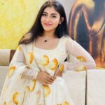 Hasini Anvi Instagram - Rise and shine, sweet girl. This is your moment. Once again a Happy Diwali. 🪔💛 Outfit : @diva_designer_studio_ #hasinianvi Hyderabad