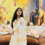 Hasini Anvi Instagram - Rise and shine, sweet girl. This is your moment. Once again a Happy Diwali. 🪔💛 Outfit : @diva_designer_studio_ #hasinianvi Hyderabad