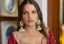 Himanshi Khurana Instagram - Roop ❤️❤️ @poonamskaurture 👗 💍 @urbanmutiyar