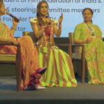Hrishitaa Bhatt Instagram – During day 3 of #iffi2022 I had the honour to be on the Knowledge series panel as a steering committee member alongside some very accomplished people working in the media and entertainement industry. 

Also visited the #azadikaquest Bihar pavilion and met the team of #ExploreBihar
.
.
.
.
Styled by- @stylebyriyajn 
Outfit- @ankurjofficial
Jewellery – @the_jewel_gallery
MUAH- @naazz0786
Coordinated by- @moushumibanerji
.
.
.
.
.
.
.
.
.
.
.
#hrishithabhatt  #filmfestival  #bollywoodstar #bollywoodfashion #bollywoodactress #iffi #iffigoa #iffi2022 #bollywoodmovie #bollywoodfilm #filmfestival #redcarpet #redcarpetstyle #redcarpetlook  #iffi53goa #IFFI53