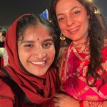 Indravathi Chauhan Instagram – with one of the most graceful actresses of bollywood @iamjuhichawla Jii ❤️😍…….