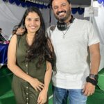 Indravathi Chauhan Instagram – With the one & only Shehenshah @amitabhbachchan sir With ace super 30 film movie Director  #vikas Bhal sir And cinematography @sudhakaryakkanti  Anna🙏🏻❤️😍……