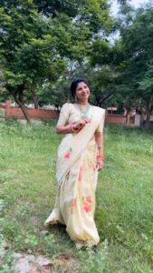Indravathi Chauhan Instagram - Saree vibes❤️😘….💃