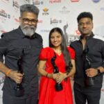 Indravathi Chauhan Instagram – Thanks to #Filmfare award 2022 Best female singer of the year2022 🎬😍🙏🏻 #aryasukku sir🙏🏻❤️&#thisisdsp sir😍🙏🏻