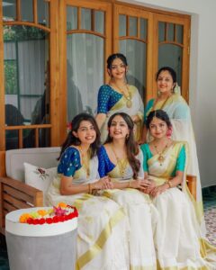 Ishaani Krishna Instagram - Happy Onam 🏵

PC : @sk_abhijith 

Jewellery : @regaljewellers_in 

Hair & Saree Draping : @brahma_hairandmakeup