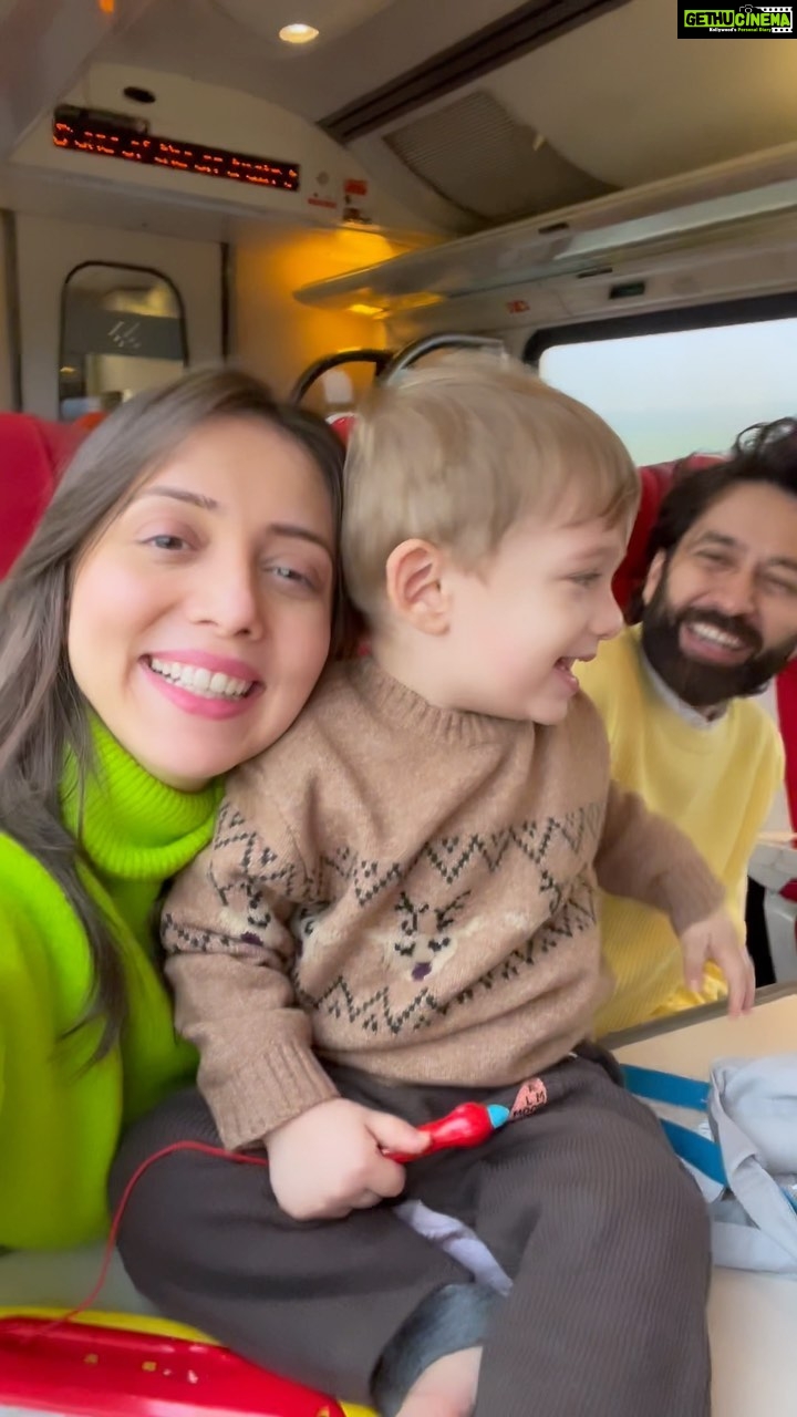 Jankee Parekh Instagram - Firsts are always so special. And so was Sufi’s first train ride.. We played, ate, laughed and giggled, but mainly stared out of the window in awe taking in all the beauty & expanse of nature that life has to offer…