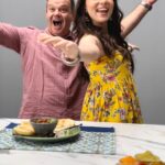 Jankee Parekh Instagram - Super stoked to share a glimpse of Episode 1 of #LetsGetHealthywithGary ❤️ #Repost @disneyindia ・・・ When Indian Mithai meets the tastebuds of @garymehigan, a burst of flavours and celebrations is inevitable! @jank_ee has thrown him a little challenge this Diwali to see if he can guess these if these mouthwatering India sweets were home made or not. Watch the full video on Disney India’s Youtube Channel! Recipes for the dishes featured in the episode in the bio #LetsGetHealthyWithGary #GaryMehigan #Disney #DisneyIndia