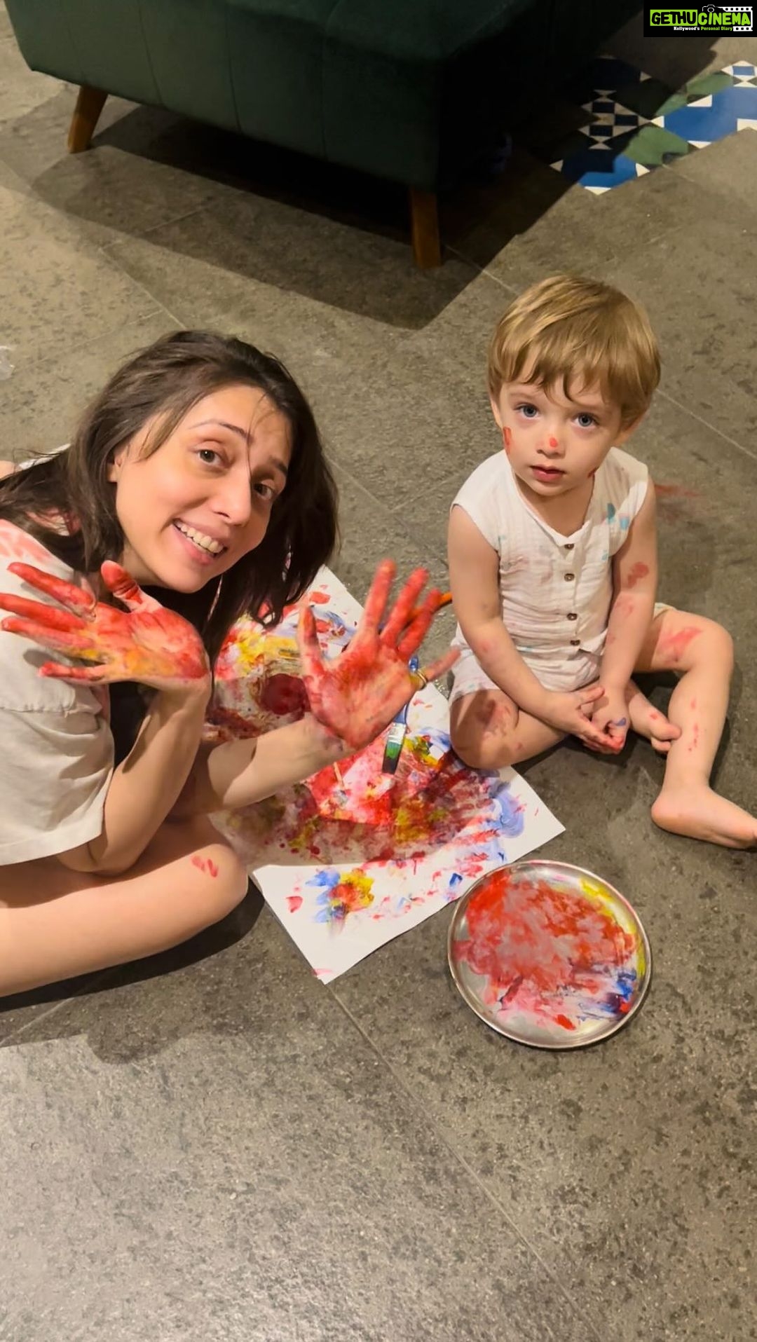 Jankee Parekh Instagram - To my sweet little baby boy, Life is not just about growing up. Rather it’s about growing deeper. I hope you continue to be as curious, as determined, as brave, as gentle and as loving as you are right now. YOU were born to make this world a better place & spread happiness, joy and colour where ever you go. Thank you for teaching me to live in the moment, experience the simple joys of life and keeping the child in me alive .. Happy childrens’ day to all the babies around the world ❤️ #happychildrensday