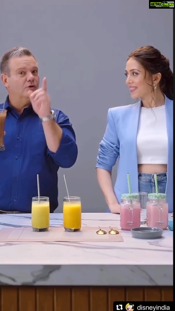 Jankee Parekh Instagram - .. & the newest episode of #LetsGetHealthywithGary is out now ..🧋 #Repost @disneyindia ・・・ Milkshakes are proof that happiness is just a sip away! To shake things up, @jank_ee has got 6 different milkshakes for @garymehigan to guess which one is homemade and which is restaurant-brought. Do you think he will get it right? Do not miss out on the fun and watch all episodes of #LetsGetHealthyWithGary exclusively on Disney India’s YouTube Channel. #Disney #DisneyIndia