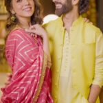 Jankee Parekh Instagram - Just another day being Laila to his Majnu in our @yeh_lehenga_nahi_mehenga ensemble😍 📸 @shubham_masalkar_0612 @malvika.talwar X @zaid_ars92 X @hairbysharda #festivevibes