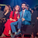 Jankee Parekh Instagram - Together we are a happy shade of Deep Purple 💜 Also, That Him : Best actor Television - Jury : ITA awards @theitaofficial 📸 @horilhumad