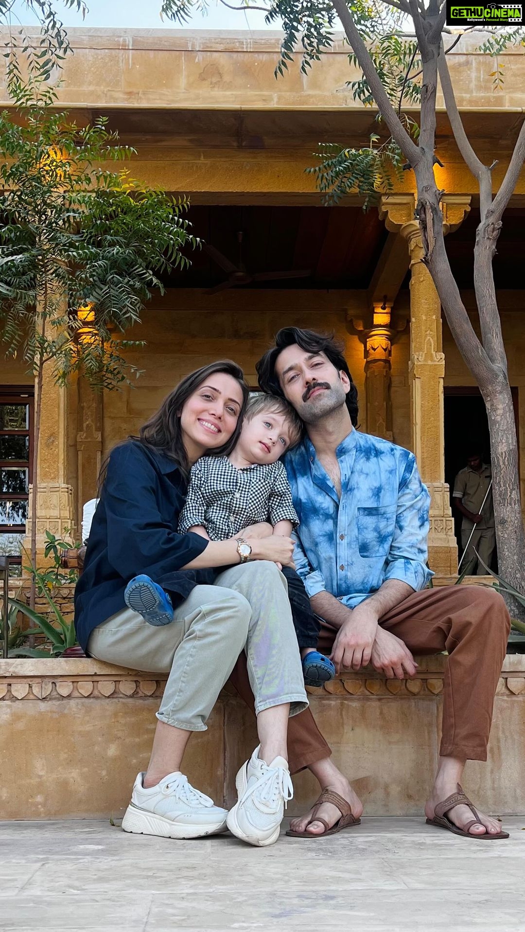 Jankee Parekh Instagram - Suryagarh mornings are nothing short of spectacular. Chasing ducks, rabbits,tortoise peacocks, strolling in the botanical garden & horse riding with Dadda.. Thank you @suryagarh for your incredible hospitality, warmth & love. You have spoilt us silly β€οΈ P.S - Watch the video till end to receive a personalised Holi wish from Junior Mehta @babysufim π¬π¬ #Happyholi