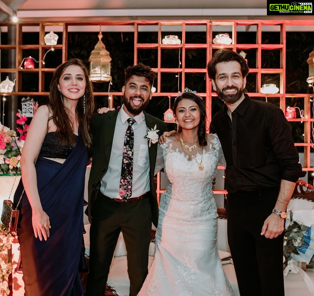 Jankee Parekh Instagram - Last night was spent celebrating the union of these two beautiful humans & their families in a quaint ceremony in Siolim. There was dancing, some champagne and a lot of love… We love you @swankybyjovelfernandes & @eden.ferns ❤️