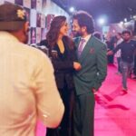 Jankee Parekh Instagram - The one thing I have taken away from the damn pandemic is to celebrate & cherish every good day in life. This was on such… Thank you @jank_ee for showing me how to rock a suit and for choosing to walk alongside since time immemorial. 💚 Watch #ITAawards2021 on @starplus tonight at 9 Film artists: @araalexanderofficial x @photoeekaysid