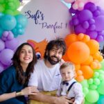 Jankee Parekh Instagram - The boy & his folks taking a breath after completing 365 gorgeous days around the ☀️ @babysufim ❤️ Thanks @ayushdas for the memories! @dinky_nirh x @blinngkraft.events #HappyBirthday